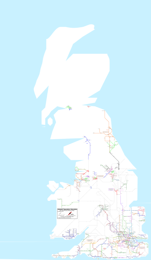 *Map of Contributed UK Railways